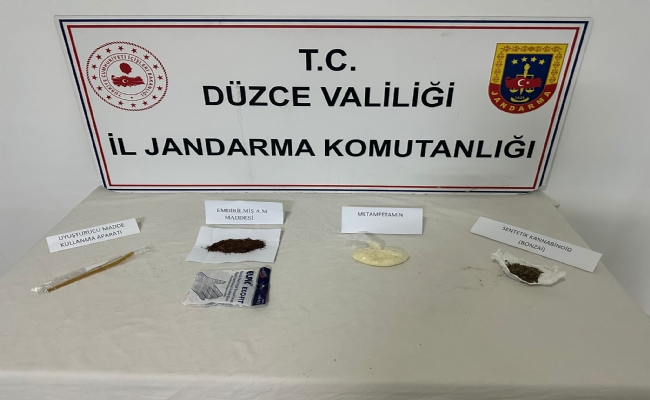 Düzce’de yakalanan zehir taciri tutuklandı